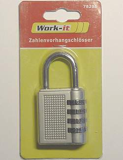 10 Stück Zahlenschlösser Kombinationsschloß, Vorhängeschlösser mit Zahlencode 