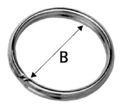 200 SCHLÜSSELRINGE 18/20 mm STAHL GEHÄRTET Top Qualität 