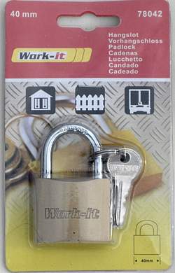 20 Stück Vorhängeschlösser massiv 38 mm x 6 mm Stärke 