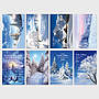 100 NEUE Weihnachtskarten& Neujahres Gruss, Grusskarten sk 4550 
